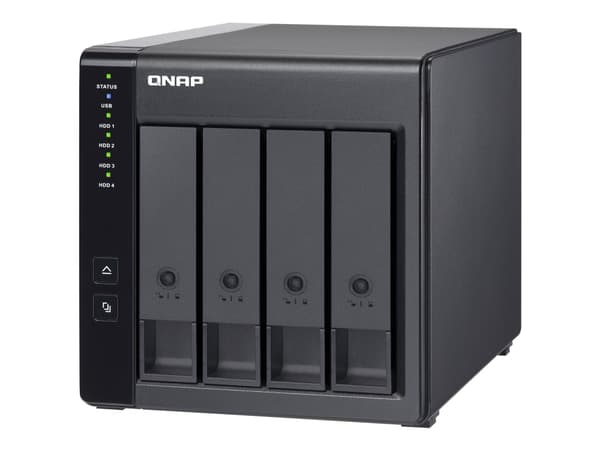 QNAP TR-004 - Hårddiskmatris - 0 TB - 4 fack (SATA-300) - USB 3.2 Gen 1 (extern)