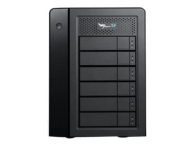 Promise Pegasus32 R6 - Harddiskarray - 24 TB - 6 brønner (SATA-600) - HDD 4 TB x 6 - Thunderbolt 3, USB 3.2 Gen 2 (ekstern)
