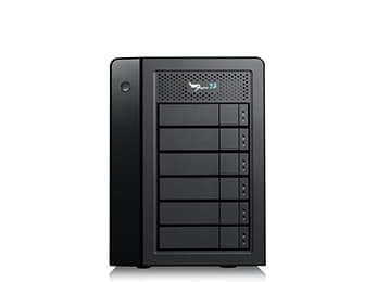 Promise Pegasus32 R6 - Harddiskarray - 24 TB - 6 brønner (SATA-600) - HDD 4 TB x 6 - Thunderbolt 3, USB 3.2 Gen 2 (ekstern)