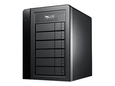 Promise Pegasus32 R6 - Harddiskarray - 24 TB - 6 brønner (SATA-600) - HDD 4 TB x 6 - Thunderbolt 3, USB 3.2 Gen 2 (ekstern)