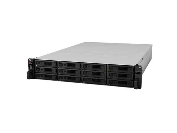 Synology RX1217RP - Lagerskap - 12 brønner (SATA-600) - kan monteres i rack - 2U