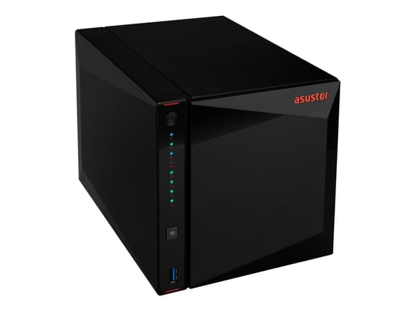 ASUSTOR Nimbustor 4 AS5304T - NAS-palvelin - 4 lokeroa - SATA 6Gb/s - RAID 0, 1, 5, 6, 10, JBOD - RAM 4 GB - 2,5 Gigabit Ethernet - iSCSI-tuki