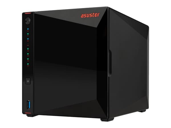 ASUSTOR Nimbustor 4 AS5304T - NAS-palvelin - 4 lokeroa - SATA 6Gb/s - RAID 0, 1, 5, 6, 10, JBOD - RAM 4 GB - 2,5 Gigabit Ethernet - iSCSI-tuki