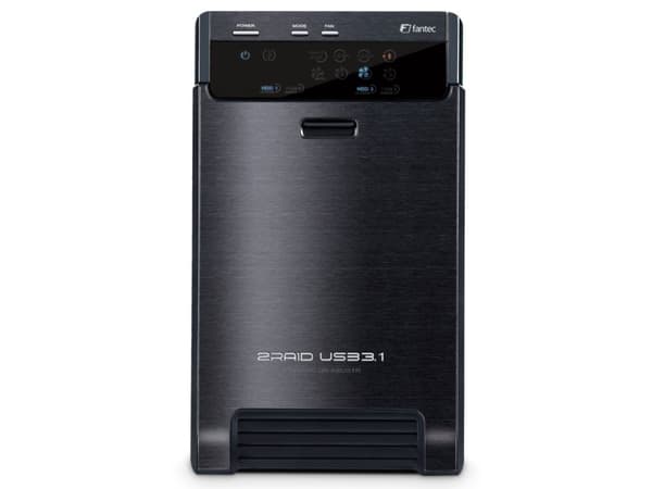 FANTEC QB-X2U31R - Hårddiskmatris - 2 fack (SATA-600) - USB 3.1 (extern)
