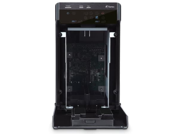 FANTEC QB-X2U31R - Hårddiskmatris - 2 fack (SATA-600) - USB 3.1 (extern)