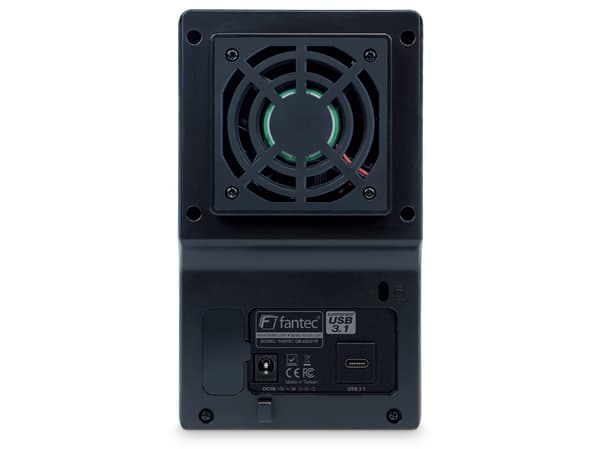 FANTEC QB-X2U31R - Hårddiskmatris - 2 fack (SATA-600) - USB 3.1 (extern)