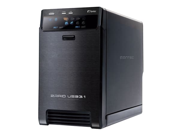FANTEC QB-X2U31R - Hårddiskmatris - 2 fack (SATA-600) - USB 3.1 (extern)
