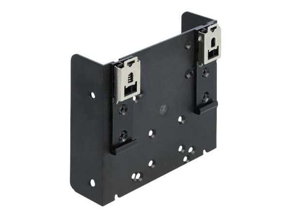Delock DIN rail Mounting Kit for Micro Controller or 3.5" Devices - DIN-skinnemonteringssett - svart