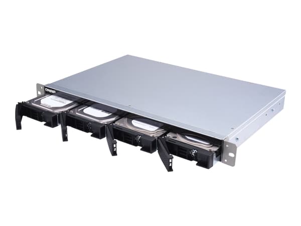 QNAP TL-R400S - Harddiskarray - 4 brønner (SATA-600) - SATA 6Gb/s (ekstern) - kan monteres i rack - 1U