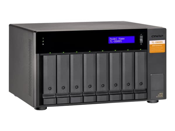 QNAP TL-D800S - Kiintolevymallisto - 8 paikkaa (SATA-600) - SATA 6Gb/s (ulkoinen)