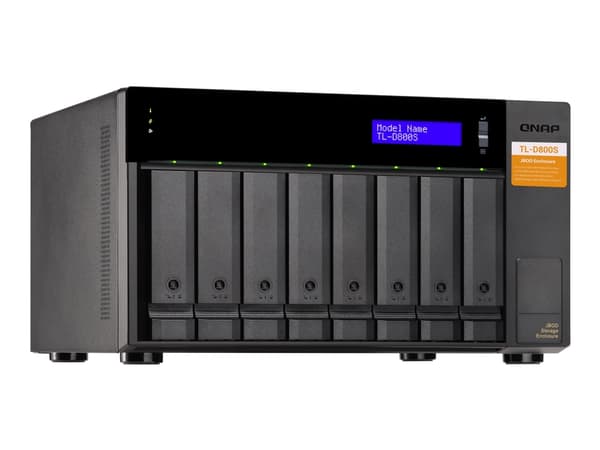 QNAP TL-D800S - Kiintolevymallisto - 8 paikkaa (SATA-600) - SATA 6Gb/s (ulkoinen)