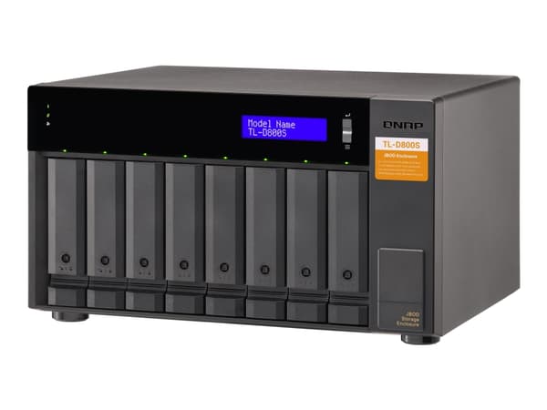 QNAP TL-D800S - Kiintolevymallisto - 8 paikkaa (SATA-600) - SATA 6Gb/s (ulkoinen)