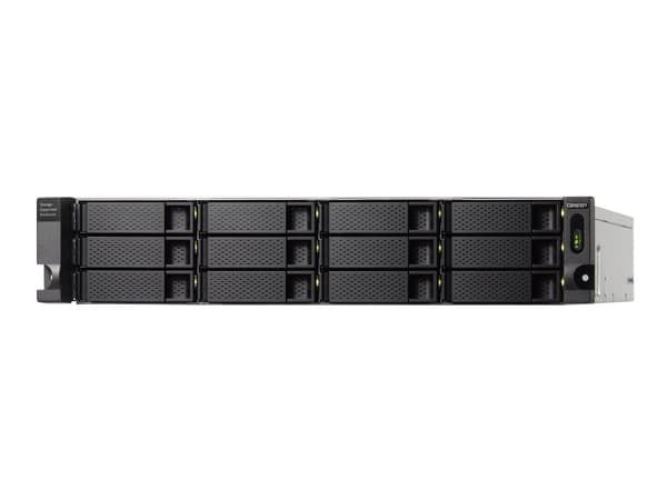 QNAP TL-R1200C-RP - Harddiskarray - 12 brønner (SATA-600) - USB 3.2 Gen 2 (ekstern) - kan monteres i rack - 2U