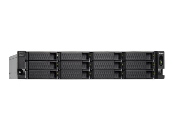 QNAP TL-R1200C-RP - Harddiskarray - 12 brønner (SATA-600) - USB 3.2 Gen 2 (ekstern) - kan monteres i rack - 2U