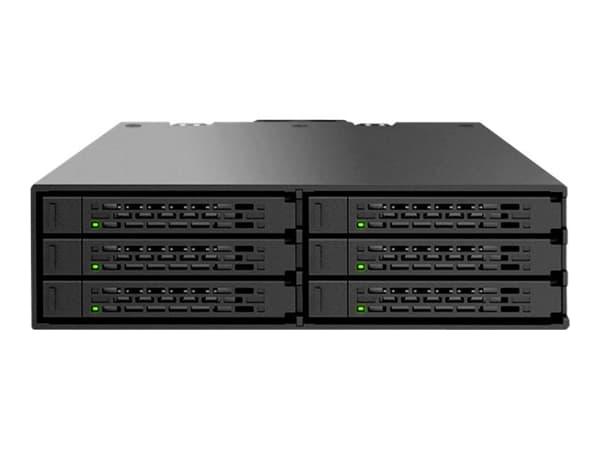 Cremax ICY Dock MB996SP-6SB - Tallennuslaitekotelo jäähdytystuulettimella - 2,5" - mattamusta