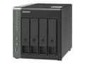 Miniatyrbild 1 av 5: QNAP TS-431X3 - NAS-server - 4 fack - SATA 6Gb/s - RAID RAID 0, 1, 5, 6, 10, JBOD, 5 hot spare, 6-reservsnabbyte, 10 hot spare - RAM 4 GB - Gigabit E