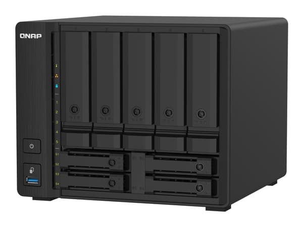 QNAP TS-932PX - NAS-server - 9 fack - SATA 6Gb/s - RAID RAID 0, 1, 5, 6, 10, 50, JBOD, 5 hot spare, 6-reservsnabbyte, 60, 50 hot spare, 10 hot spare, Svart