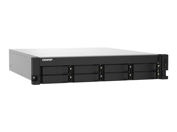 QNAP TS-832PXU - NAS-server - 8 fack - kan monteras i rack - SATA 6Gb/s - RAID RAID 0, 1, 5, 6, 10, 50, JBOD, 60 - RAM 4 GB - Gigabit Ethernet / 2.5
