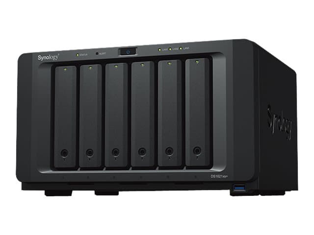 Synology Disk Station DS1621XS+ - NAS-server - 6 fack - SATA 6Gb/s - RAID 0, 1, 5, 6, 10, JBOD - RAM 8 GB - Gigabit Ethernet / 10 Gigabit Ethernet -