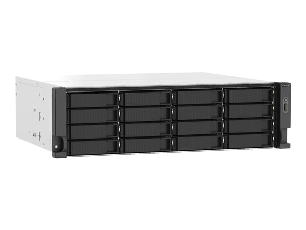 QNAP TS-1673AU-RP - NAS-server - 16 fack - kan monteras i rack - SATA 6Gb/s - RAID RAID 0, 1, 5, 6, 10, JBOD, 5 hot spare, 6-reservsnabbyte, 10 hot s