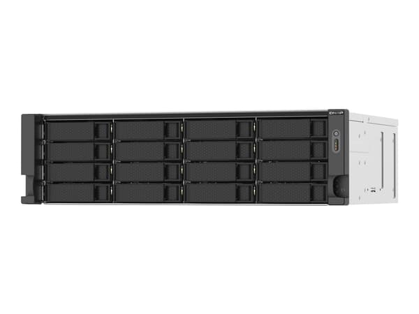 QNAP TS-1673AU-RP - NAS-server - 16 fack - kan monteras i rack - SATA 6Gb/s - RAID RAID 0, 1, 5, 6, 10, JBOD, 5 hot spare, 6-reservsnabbyte, 10 hot s