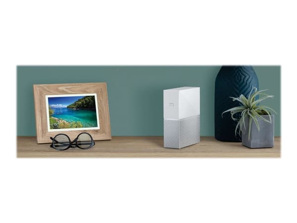 WD My Cloud Home WDBVXC0020HWT - Personlig cloud-opbevaringsenhed - 2 TB - HDD 2 TB x 1 - RAM 1 GB - Gigabit Ethernet Grå