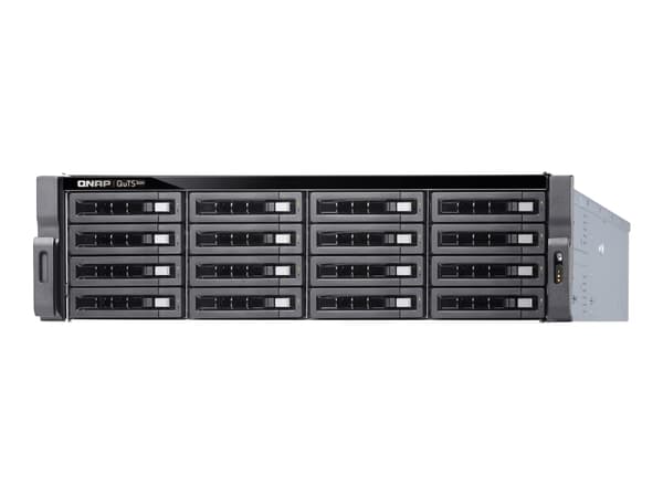 QNAP TS-h1683XU-RP - NAS-server - 16 brønner - kan monteres i rack - SATA 6Gb/s - RAID RAID 0, 1, 5, 6, 10, 50, JBOD, 5 hot spare, 6 hot spare, 60, 1 Sort