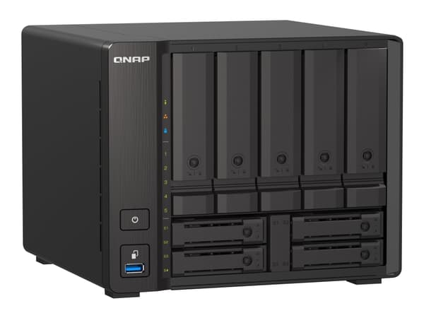 QNAP TS-H973AX-32G - NAS-server - 9 fack - SATA 6Gb/s - RAID RAID 0, 1, 5, 6, 10, 50, JBOD, 60, RAID TP - RAM 32 GB - 2.5 Gigabit Ethernet / 10 Gigab