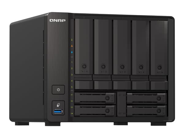 QNAP TS-H973AX-32G - NAS-server - 9 fack - SATA 6Gb/s - RAID RAID 0, 1, 5, 6, 10, 50, JBOD, 60, RAID TP - RAM 32 GB - 2.5 Gigabit Ethernet / 10 Gigab