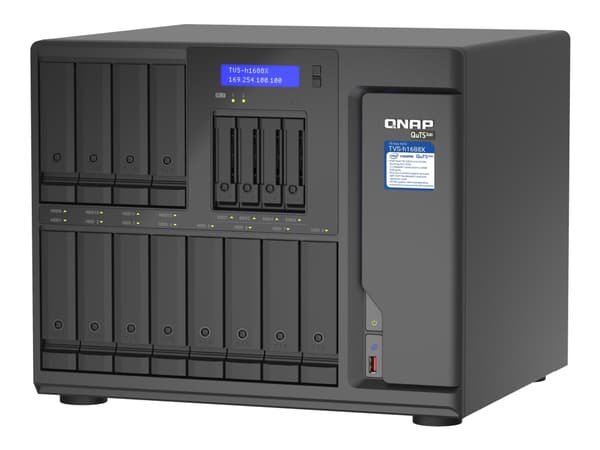 QNAP TVS-H1688X - NAS-server - 16 brønner - SATA 6Gb/s - RAID RAID 0, 1, 5, 6, 10, 50, JBOD, 5 hot spare, 6 hot spare, 60, 10 hot spare, RAID TP - RA