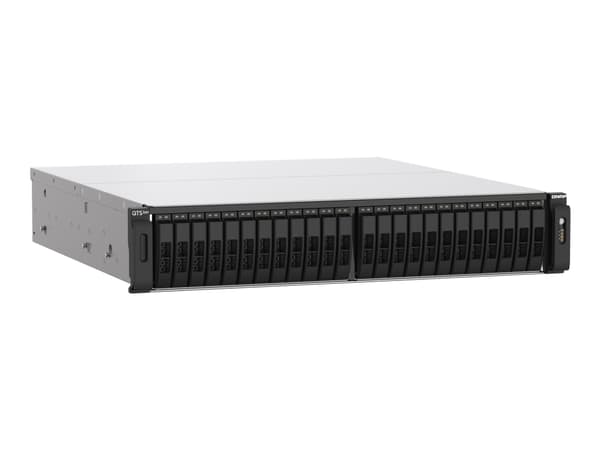 QNAP TS-H2490FU - NAS-server - 24 fack - kan monteras i rack - PCI Express 3.0 x4 (NVMe) - RAID RAID 0, 1, 5, 6, 10, 50, JBOD, 60 - RAM 64 GB - 25 Gi