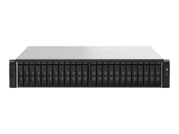 QNAP TS-H2490FU - NAS-server - 24 fack - kan monteras i rack - PCI Express 3.0 x4 (NVMe) - RAID RAID 0, 1, 5, 6, 10, 50, JBOD, 60 - RAM 64 GB - 25 Gi