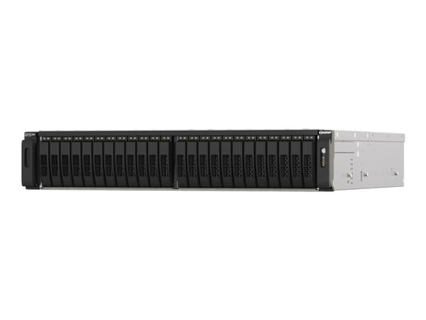 QNAP TS-H2490FU - NAS-server - 24 fack - kan monteras i rack - PCI Express 3.0 x4 (NVMe) - RAID RAID 0, 1, 5, 6, 10, 50, JBOD, 60 - RAM 64 GB - 25 Gi