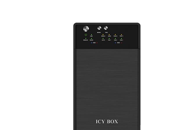 ICY BOX IB-RD3620SU3 - Harddiskarray - 2 brønner (SATA-600) - SATA 3Gb/s, USB 3.0 (ekstern)
