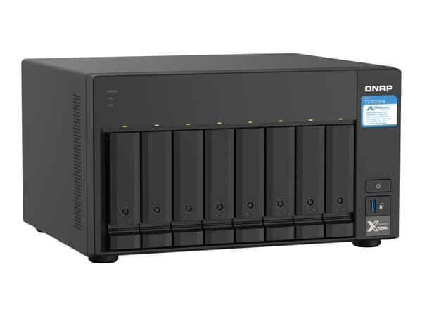QNAP TS-832PX-4G - NAS-server - 8 brønner - SATA 6Gb/s - RAID RAID 0, 1, 5, 6, 10, 50, JBOD, 60 - RAM 4 GB - Gigabit Ethernet / 2.5 Gigabit Ethernet