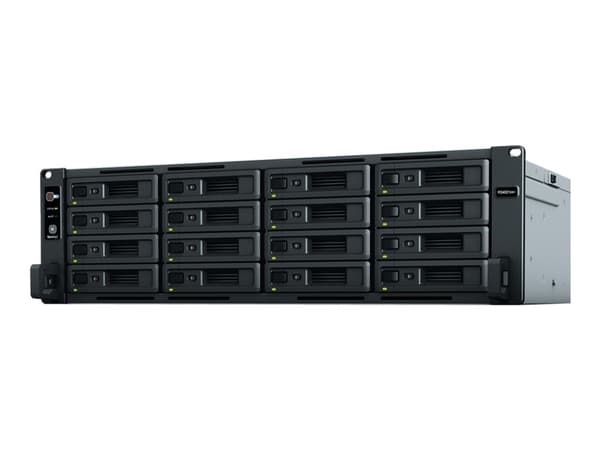 Synology RackStation RS4021xs+ - NAS-server - 16 fack - kan monteras i rack - SATA 6Gb/s - RAID RAID 0, 1, 5, 6, 10, JBOD, 5 hot spare, 6-reservsnabb Svart