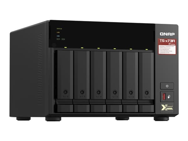 QNAP TS-673A - NAS-server - 6 brønner - SATA 6Gb/s - RAM 8 GB - Gigabit Ethernet / 2.5 Gigabit Ethernet
