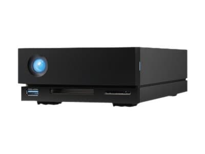 LaCie 1big Dock STHS18000800 - Harddiskarray - 18 TB - 1 brønner (SATA-600) - HDD 18 TB x 1 - Thunderbolt 3, USB 3.1 (ekstern) - med Rescue Data Reco