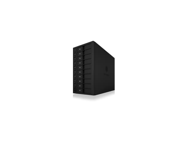ICY BOX IB-3810-C31, HDD kabinett, 3,5", SATA, Serial ATA II, Serial ATA III, 10 Gbit/sek., Hot-swap, Sort