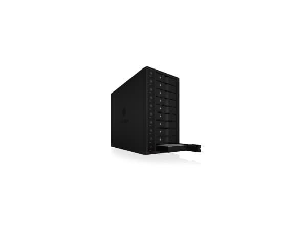 ICY BOX IB-3810-C31, HDD kabinett, 3,5", SATA, Serial ATA II, Serial ATA III, 10 Gbit/sek., Hot-swap, Sort