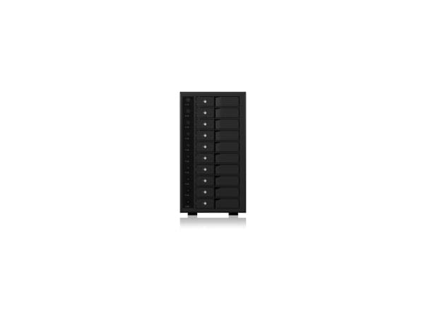 ICY BOX IB-3810-C31, HDD kabinett, 3,5", SATA, Serial ATA II, Serial ATA III, 10 Gbit/sek., Hot-swap, Sort