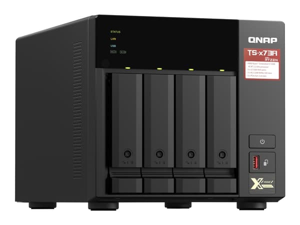 QNAP TS-473A - NAS-server - 4 fack - SATA 6Gb/s - RAM 8 GB - 2.5 Gigabit Ethernet