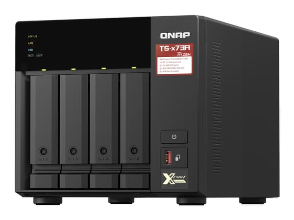 QNAP TS-473A - NAS-server - 4 fack - SATA 6Gb/s - RAM 8 GB - 2.5 Gigabit Ethernet
