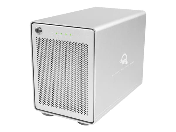 OWC Mercury Elite Pro Quad - Harddiskarray - 0 TB - 4 brønner (SATA-600) - USB 3.1 Gen 2 (ekstern)