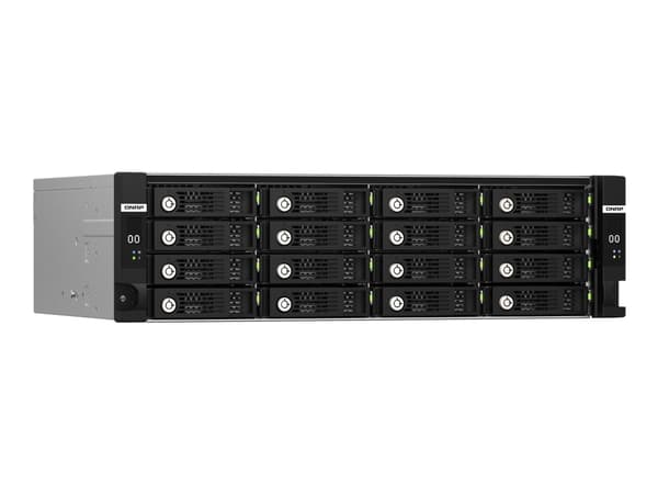 QNAP TL-R1620Sdc - Hårddiskarray - 16 fack (SATA-600 / SAS-3) - SAS 12Gb/s (extern) - rackversion - 3U