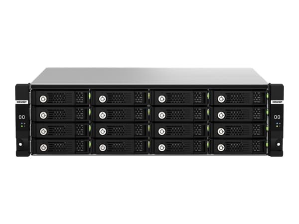 QNAP TL-R1620Sdc - Hårddiskarray - 16 fack (SATA-600 / SAS-3) - SAS 12Gb/s (extern) - rackversion - 3U