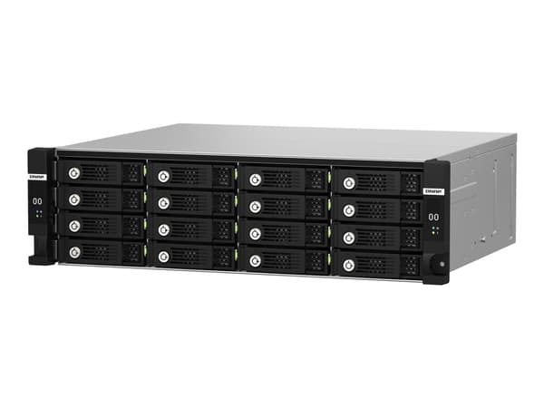 QNAP TL-R1620Sdc - Hårddiskarray - 16 fack (SATA-600 / SAS-3) - SAS 12Gb/s (extern) - rackversion - 3U