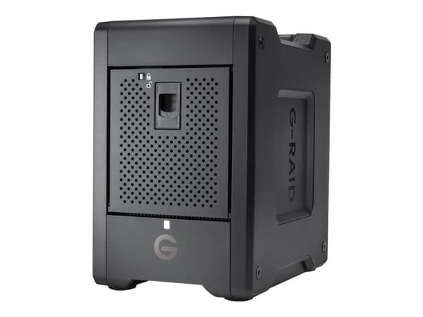 SanDisk Professional G-RAID SHUTTLE 4 - Hårddiskarray - 72 TB - 4 fack - HDD 18 TB x 4 - Thunderbolt 3, USB 3.2 Gen 2 (extern) Svart