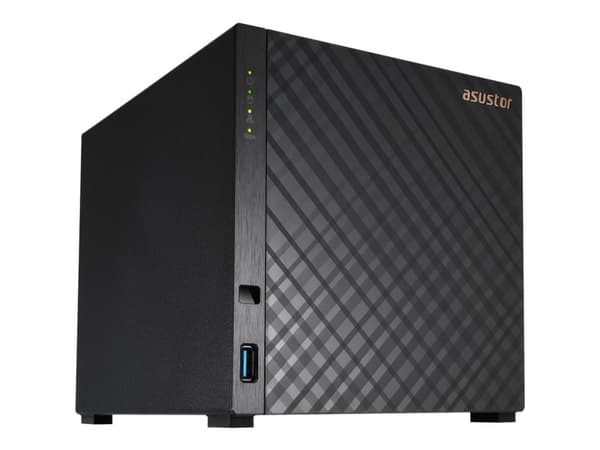 ASUSTOR Drivestor 4 AS1104T - NAS-server - 4 brønner - SATA 6Gb/s - RAID 0, 1, 5, 6, 10, JBOD - RAM 1 GB - 2.5 Gigabit Ethernet - iSCSI støtte