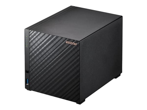 ASUSTOR Drivestor 4 AS1104T - NAS-server - 4 brønner - SATA 6Gb/s - RAID 0, 1, 5, 6, 10, JBOD - RAM 1 GB - 2.5 Gigabit Ethernet - iSCSI støtte
